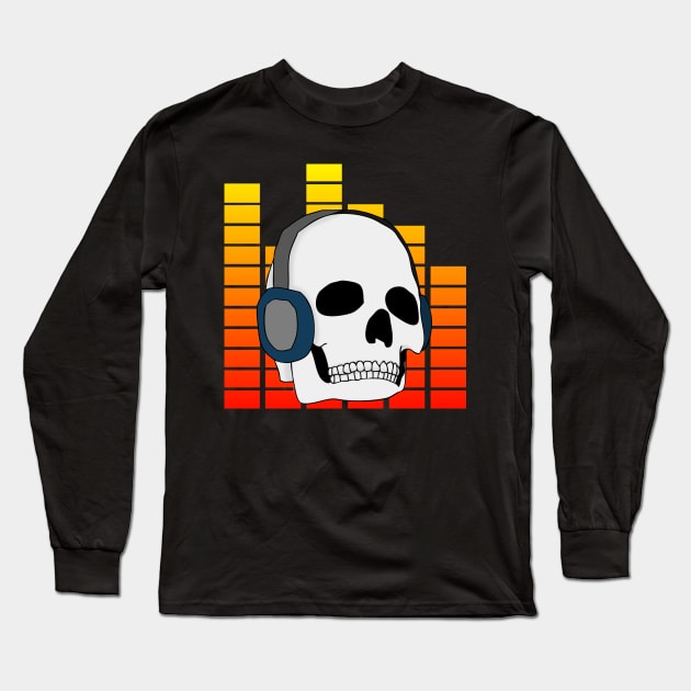 Skull Music Long Sleeve T-Shirt by Jawes